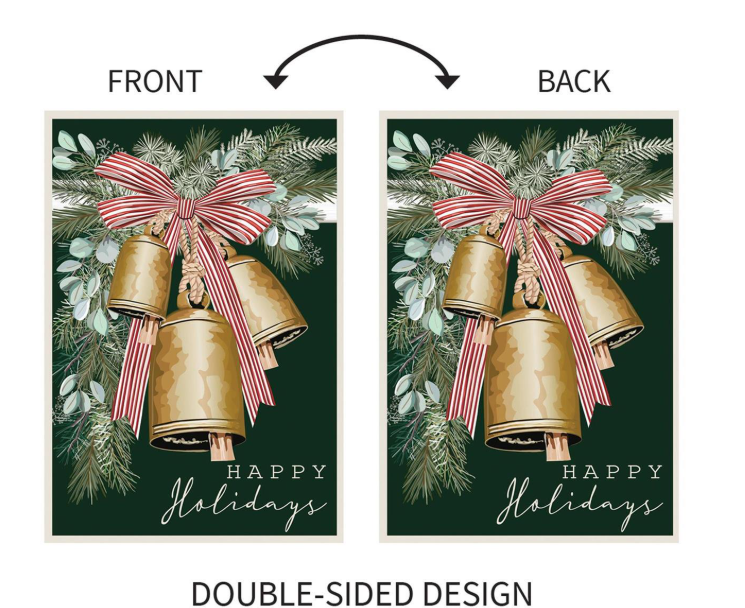Golden Bells Applique Flag