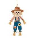 Gold Enamel Multicolor Fall Scarecrow Earring