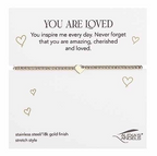 7"L STRETCH BRACELET HEART, STAR, CROSS