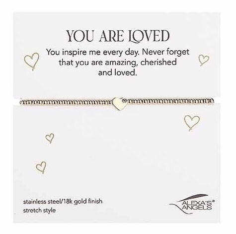 7"L STRETCH BRACELET HEART, STAR, CROSS