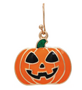 Gold Happy Jack-o-lantern Earring