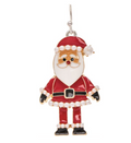 Gold Pearl Beaded Santa Claus Earring