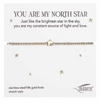 7"L STRETCH BRACELET HEART, STAR, CROSS
