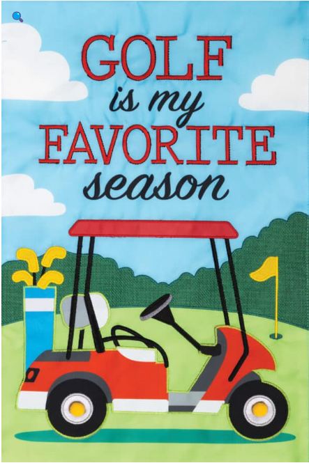 Golf Season Garden Flag