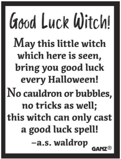 Good Luck Witch! Charm