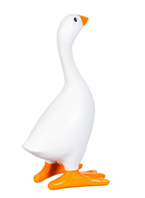 Gordy the Desktop Goose Hillside Pasture Table Décor, Resin Magnetic Key Holder, 8"H