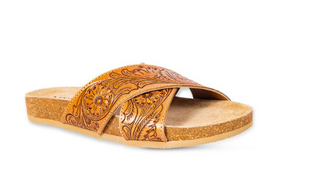 Myra Gracie Hand-Tooled Sandals