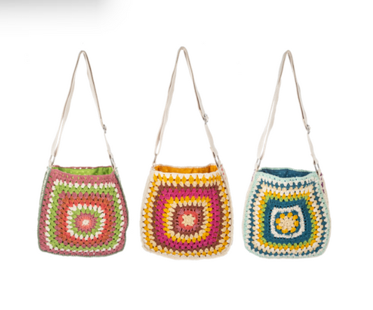 Crochet Granny Square Purses
