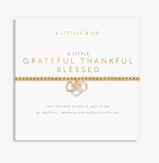 "A Little" Grateful Thankful Blessed Bracelet