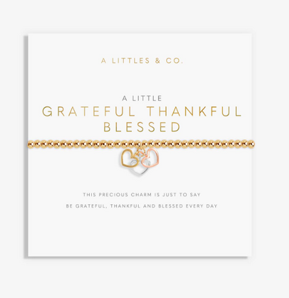 "A Little" Grateful Thankful Blessed Bracelet