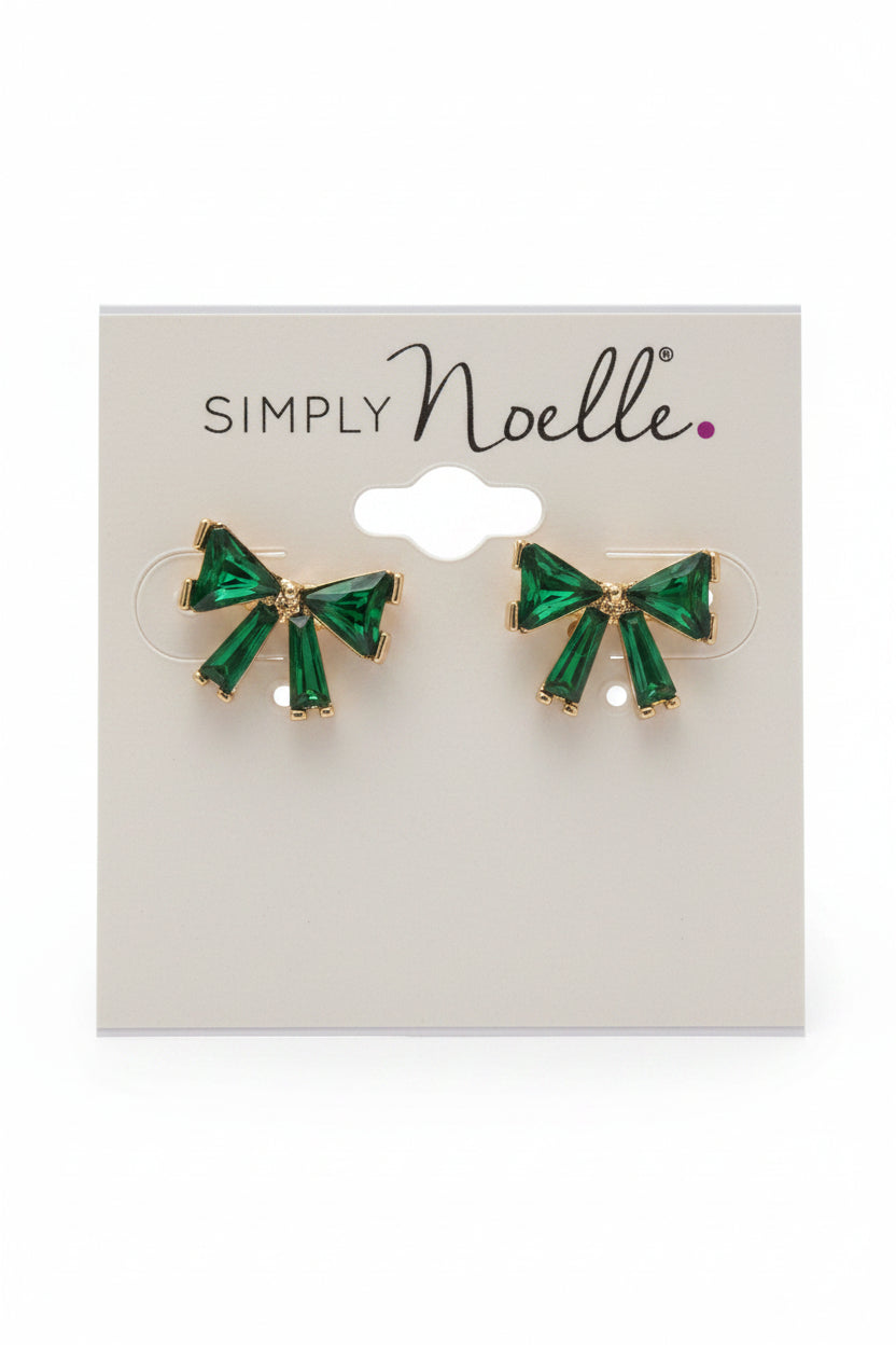 Crystal Bow Earrings