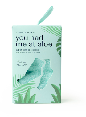 had me at aloe socks