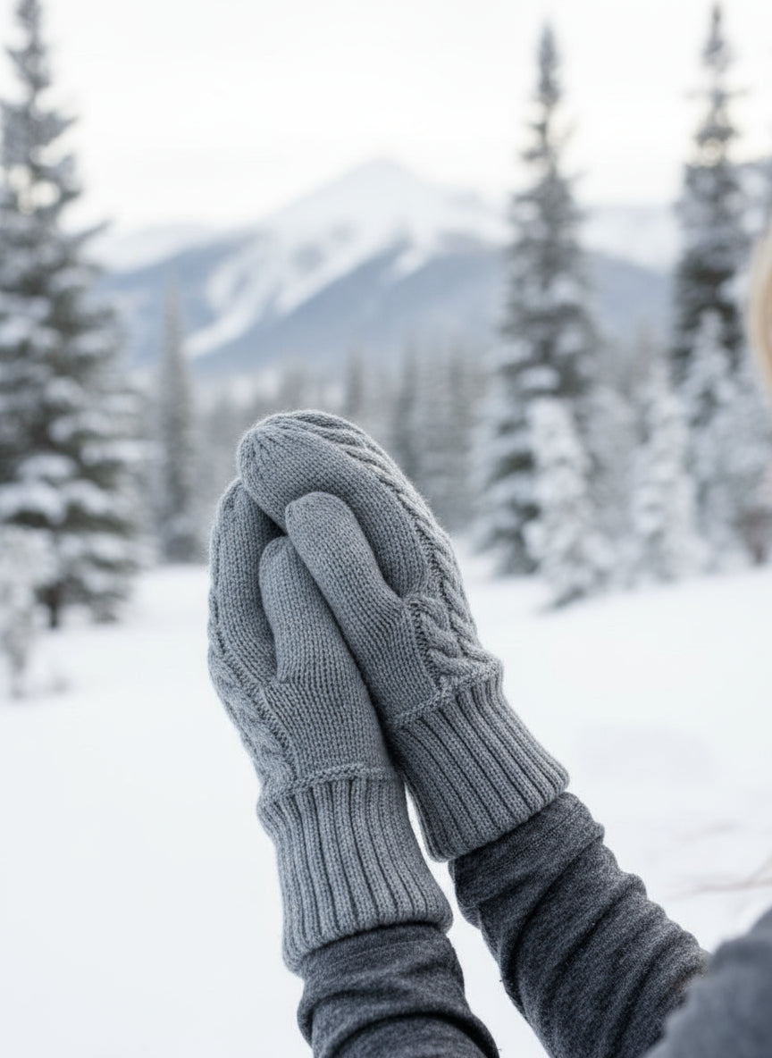 Cable Knit Mittens