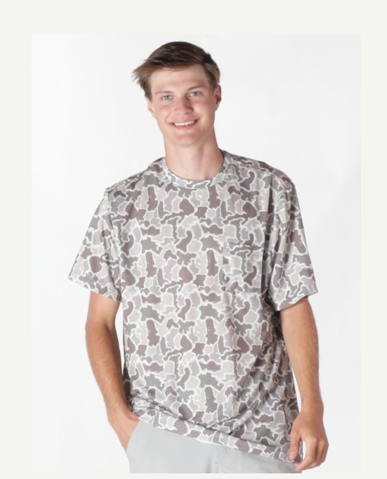 Simply Southern Grey Camo Shirt