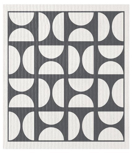 Organic Dish Cloth - Half Circle - Grey