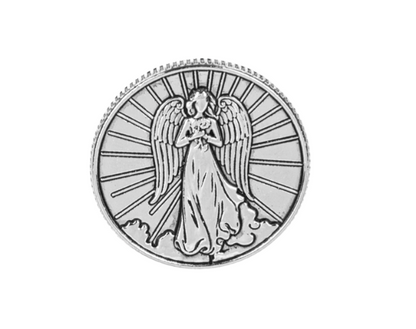 Guardian Angel Coin in a Basket