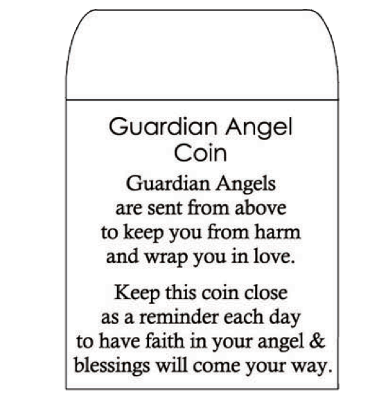Guardian Angel Coin in a Basket
