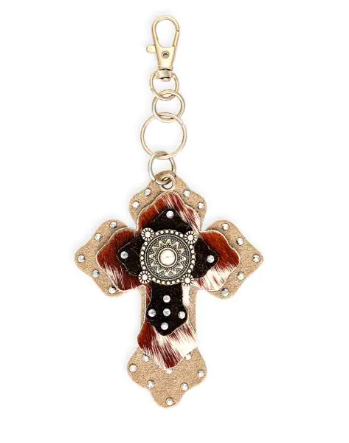 Hair-on Hide Key Fob