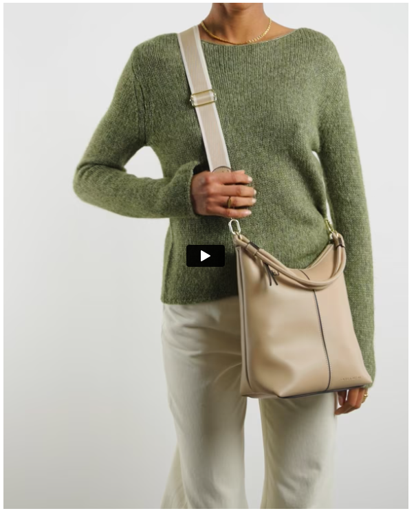 Hallie Satchel Bag Light Taupe