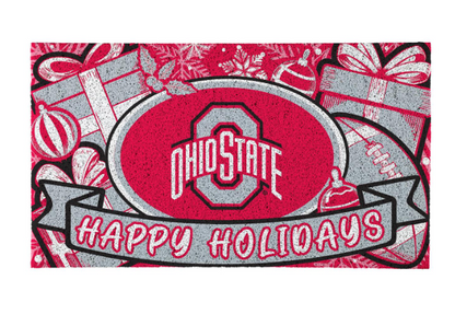 Ohio State University Holiday PVC Mat, 28"x16"