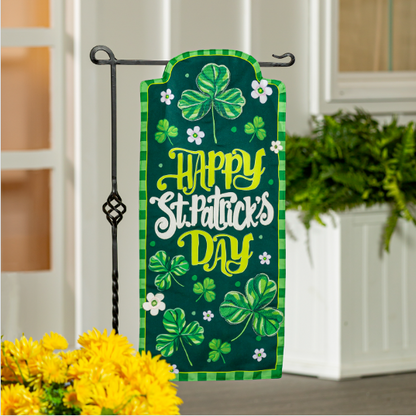 Happy St. Patrick's Day Shamrocks Everlasting Impression Textile Décor