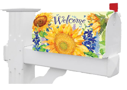 Happy Sunflowers Mailbox Cover