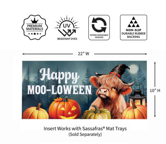 Haunted Highland Cow Sassafras Switch Mat