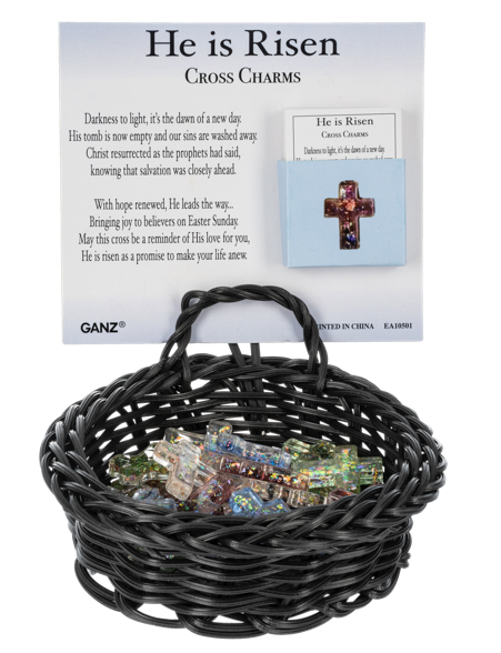 He is Risen Cross Charm