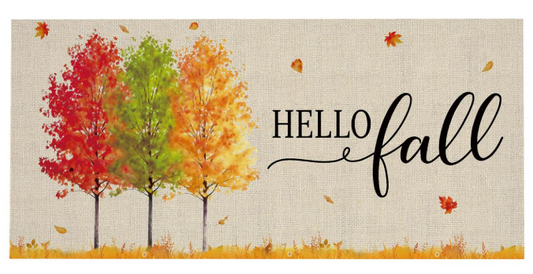 Hello Fall Autumn Trees Sassafras Switch Mat