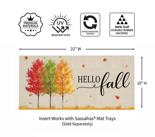 Hello Fall Autumn Trees Sassafras Switch Mat