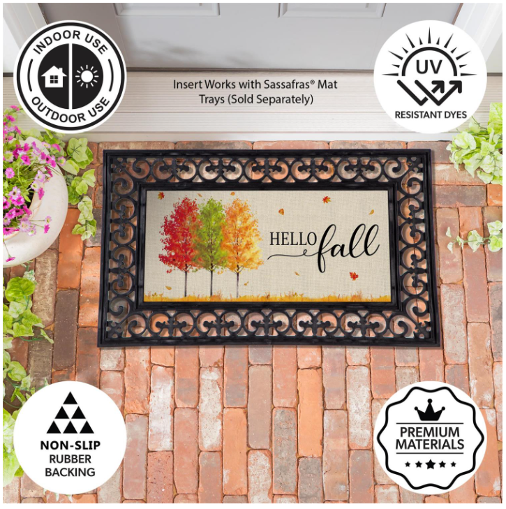 Hello Fall Autumn Trees Sassafras Switch Mat