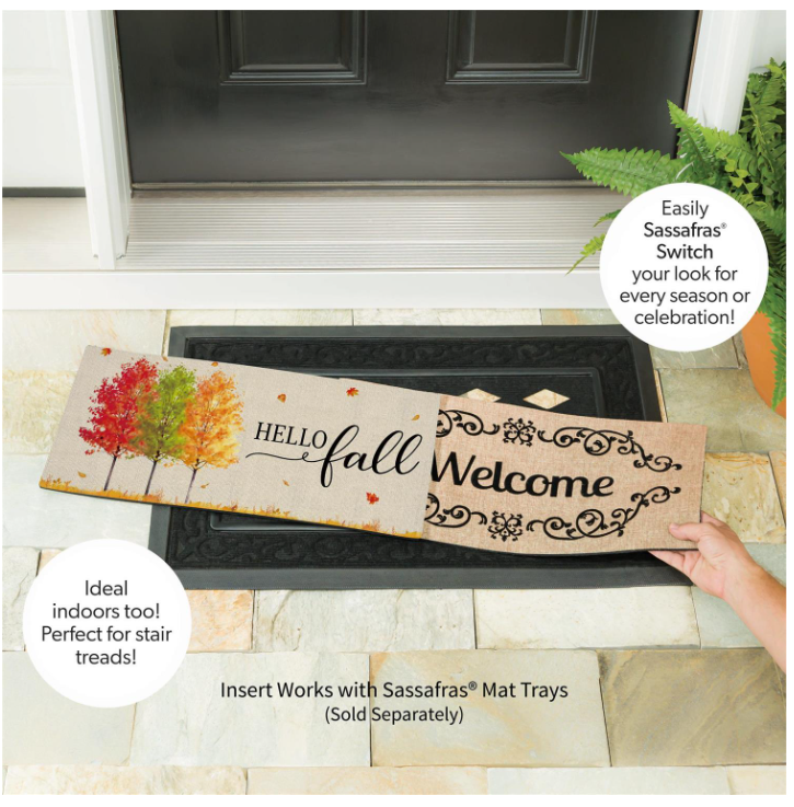 Hello Fall Autumn Trees Sassafras Switch Mat