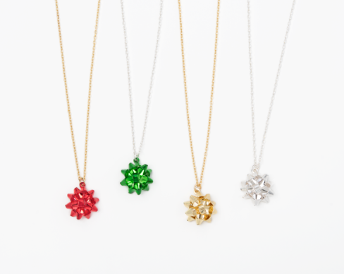 Holiday Bow Necklace