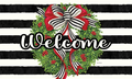 Holiday Stripes-Floor Mat