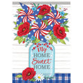 "Home Sweet Home" Foil Garden Dura Soft™ Flag