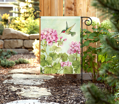 Hummingbird Garden Flag