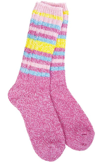 Striped Weekend Ragg Crew Socks