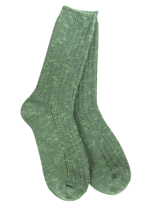 Weekend Cotton Slub Marled Crew