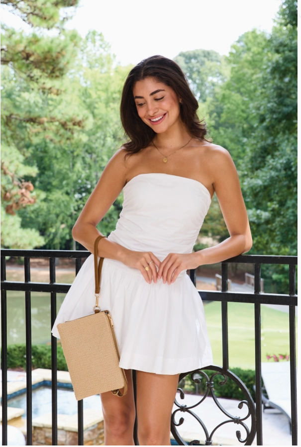 Izzy Crossbody w/ Guitar Strap - Natural Woven