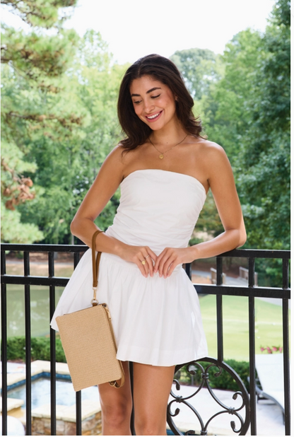 Izzy Crossbody w/ Guitar Strap - Natural Woven