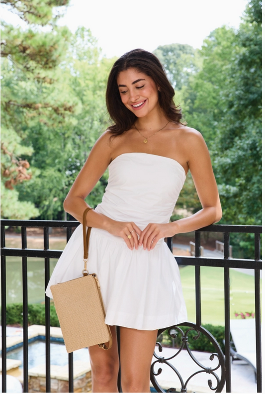 Izzy Crossbody w/ Guitar Strap - Natural Woven