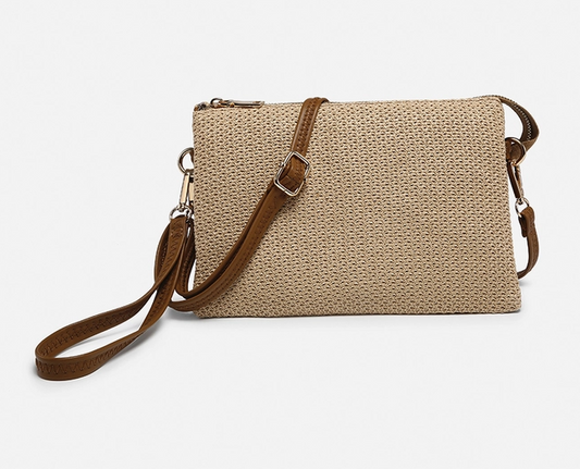Izzy Crossbody w/ Guitar Strap - Natural Woven