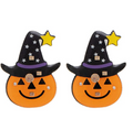 Jack-O-Lantern Light Up Post Earring