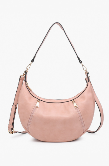 Lee Slouchy Shoulder Bag w/ Dual Zip Compartments