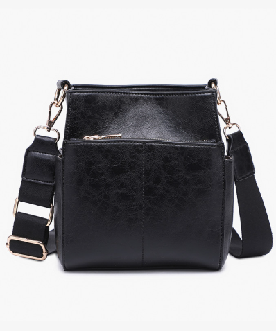 Jeanne Square Bucket Bag w/ Guitar Strap