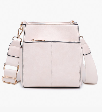 Jeanne Square Bucket Bag w/ Guitar Strap