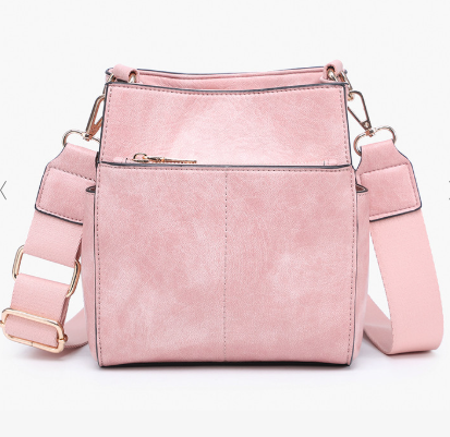 Jeanne Square Bucket Bag w/ Guitar Strap