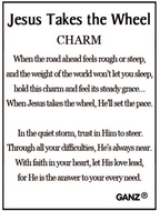 Jesus Takes the Wheel Charms