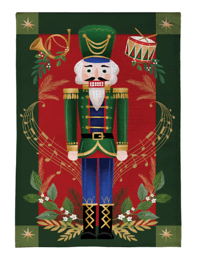 Joyful Traditions Double Sided Burlap House Flag