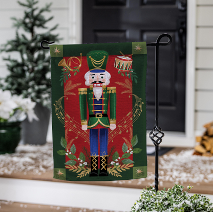 Joyful Traditions Double Sided Burlap House Flag